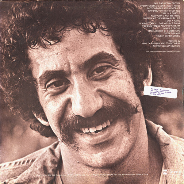 Jim Croce - Photographs & Memories: His Greatest Hits - 1974