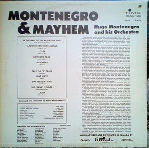 Hugo Montenegro And His Orchestra - Montenegro & Mayhem - 1965