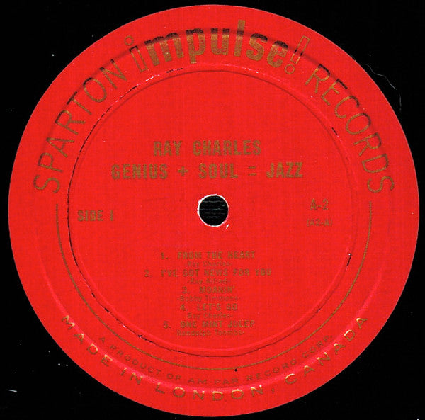 Ray Charles - Genius + Soul = Jazz Vinyl Record