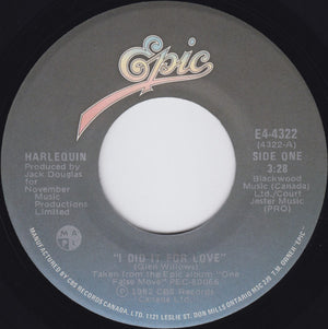 Harlequin (3) - I Did It For Love / Heavy Talk