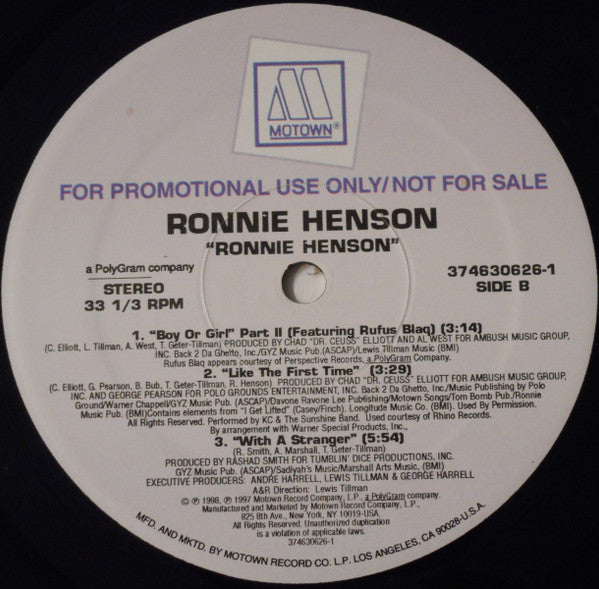 Ronnie Henson - Ronnie Henson - 1998