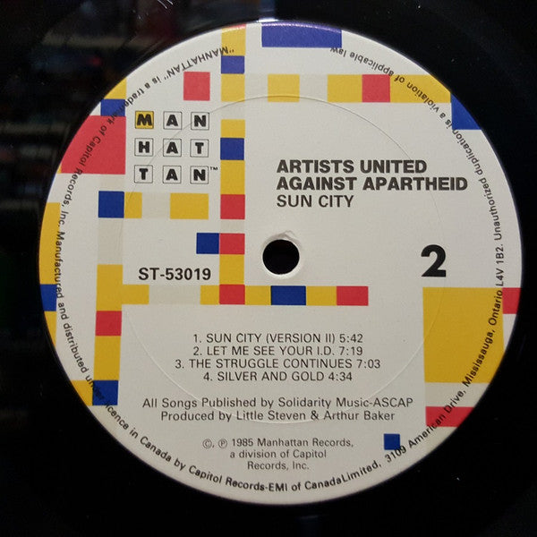 Artists United Against Apartheid - Sun City - 1985