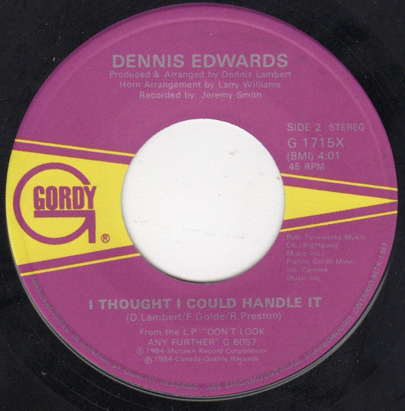 Dennis Edwards - Don't Look Any Further - 1984