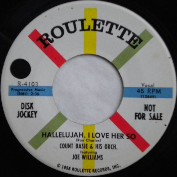 Count Basie Orchestra - Tell Me Your Troubles / Hallelujah, I Love Her So