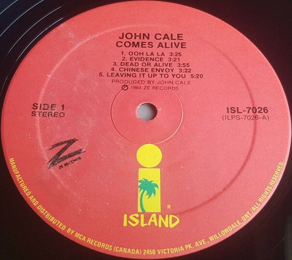 John Cale - John Cale Comes Alive - 1984