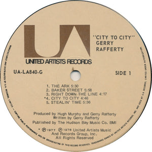 Gerry Rafferty - City To City - 1978