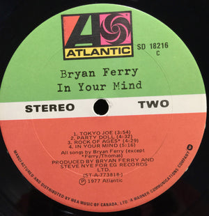 Bryan Ferry - In Your Mind - 1977