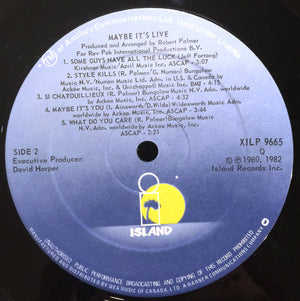 Robert Palmer - Maybe It's Live