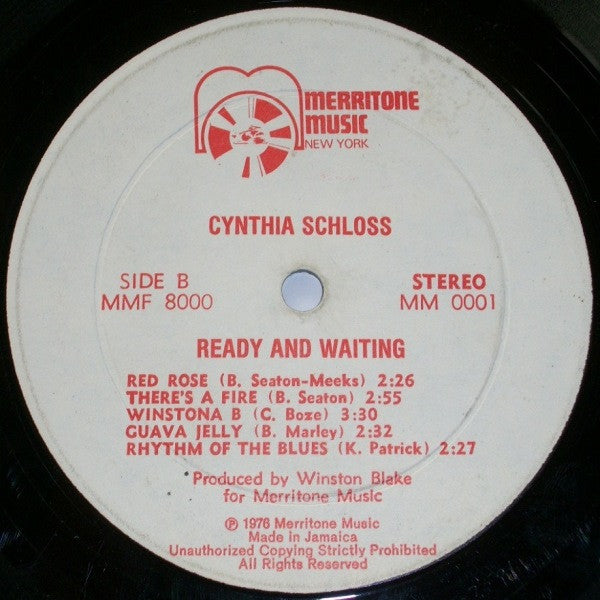 Cynthia Schloss - Ready And Waiting