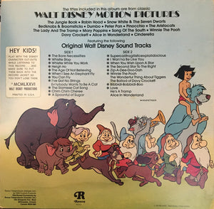 Various - The Greatest Hits Of Walt Disney - 1976