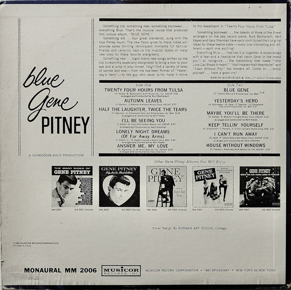 Gene Pitney - Blue Gene