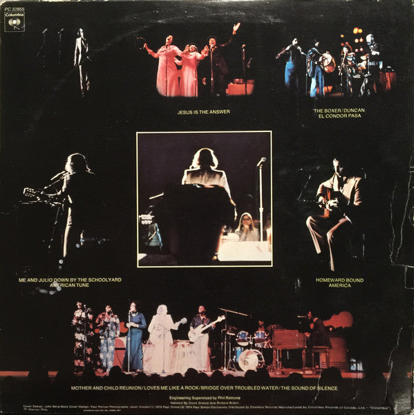 Paul Simon With Urubamba And Jessy Dixon Singers, The - Live Rhymin' - 1974