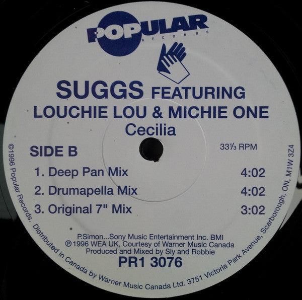 Suggs Featuring Louchie Lou & Michie One - Cecilia - 1996