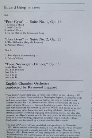 Edvard Grieg, English Chamber Orchestra, Raymond Leppard - Peer Gynt: Suites Nos. 1 & 2 - Norwegian Dances - 1976