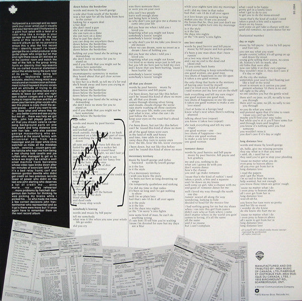 Little Feat - The Last Record Album - 1979