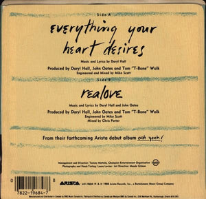 Daryl Hall & John Oates - Everything Your Heart Desires