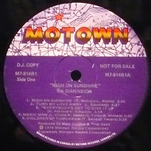 The Fifth Dimension - High On Sunshine