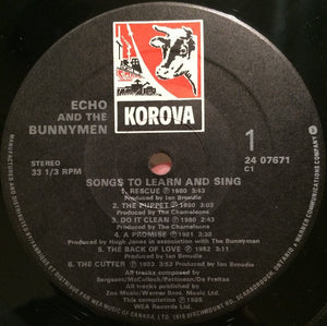 Echo & The Bunnymen - Songs To Learn & Sing - 1985