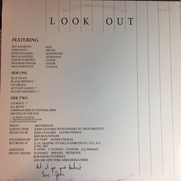 John Lennard - Lookout - 1987