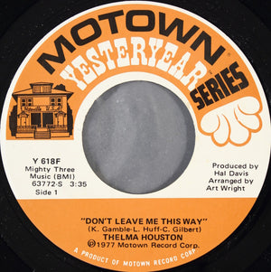 Thelma Houston - Don't Leave Me This Way / I'm Here Again -
