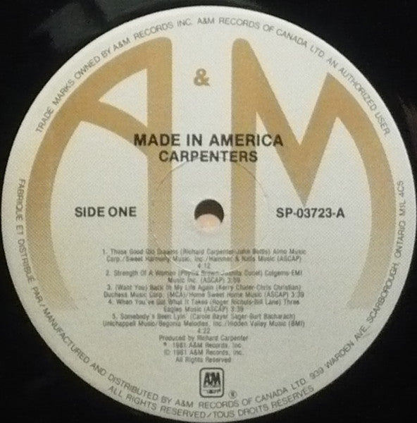 Carpenters - Made In America