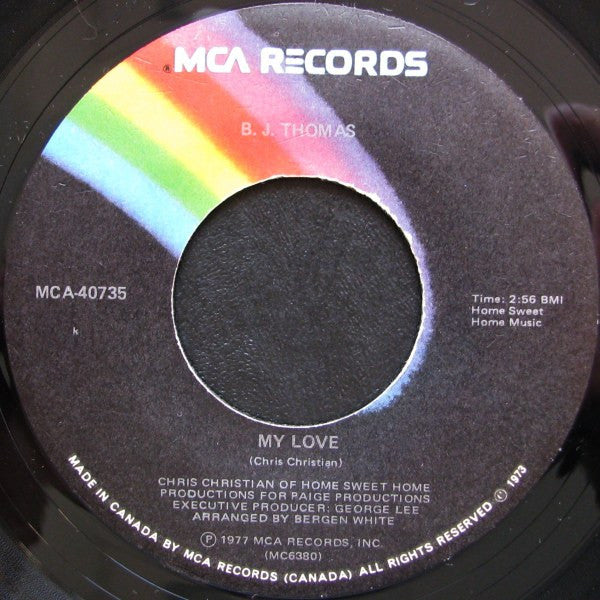 B.J. Thomas - Don't Worry Baby - 1977
