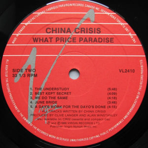 China Crisis - What Price Paradise - 1986