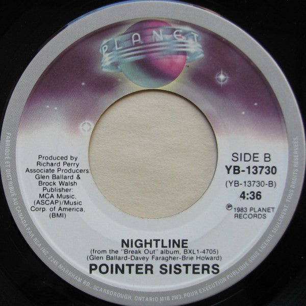 Pointer Sisters - Automatic / Nightline - 1983