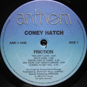 Coney Hatch - Friction - 1985