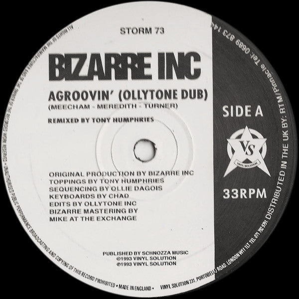 Bizarre Inc - Agroovin'
