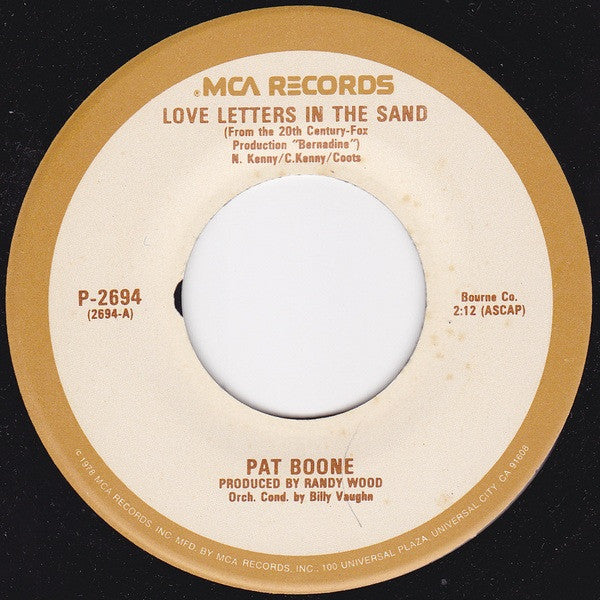 Pat Boone - Love Letters In The Sand