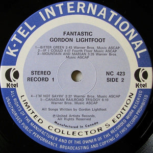 Gordon Lightfoot - Fantastic - 1975