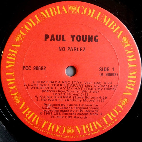 Paul Young - No Parlez