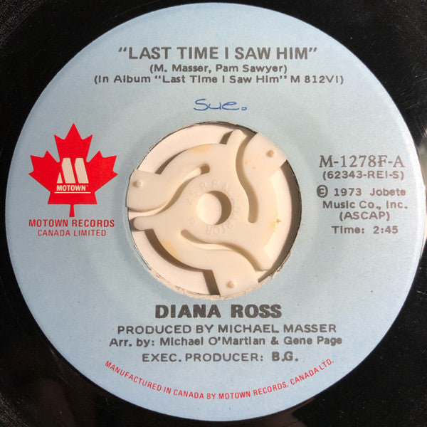 Diana Ross - Last Time I Saw Him / Save The Children - 1973