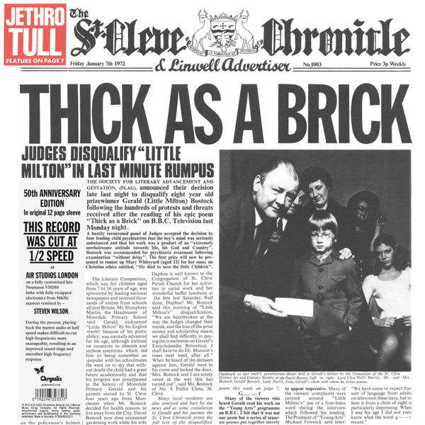 Jethro Tull - Thick As A Brick - 2022
