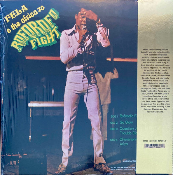 Fela Kuti - - Roforofo Fight Vinyl Record