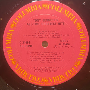 Tony Bennett - All Time Greatest Hits - 1972