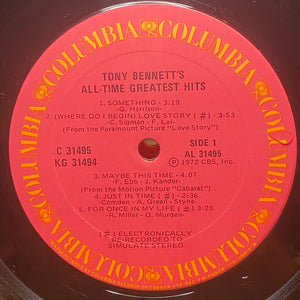 Tony Bennett - All Time Greatest Hits - 1972