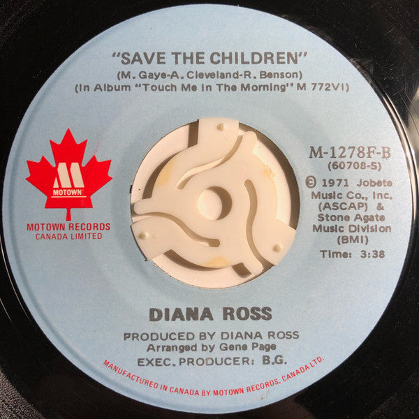 Diana Ross - Last Time I Saw Him / Save The Children - 1973