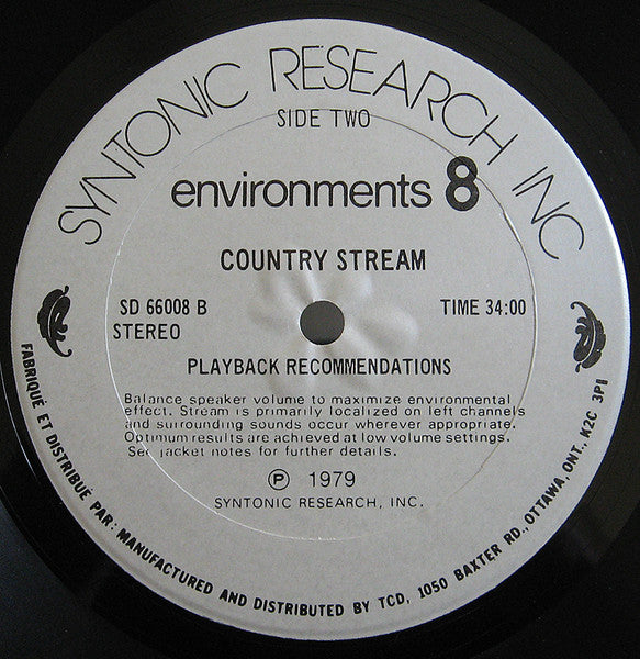 No Artist - Environments (Totally New Concepts In Sound - Disc 8) - 1979