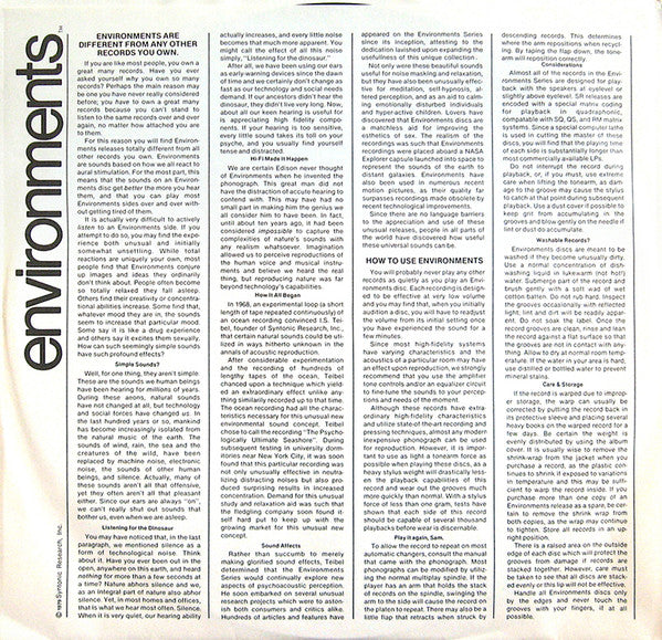 No Artist - Environments (Totally New Concepts In Sound - Disc 8) - 1979