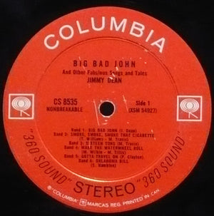 Jimmy Dean - Big Bad John And Other Fabulous Songs And Tales