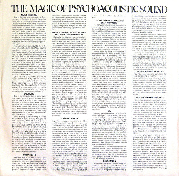 No Artist - Environments (Totally New Concepts In Sound - Disc 8) - 1979