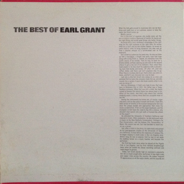 Earl Grant - The Best Of Earl Grant - 1980