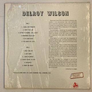 Delroy Wilson - I Shall Not Remove