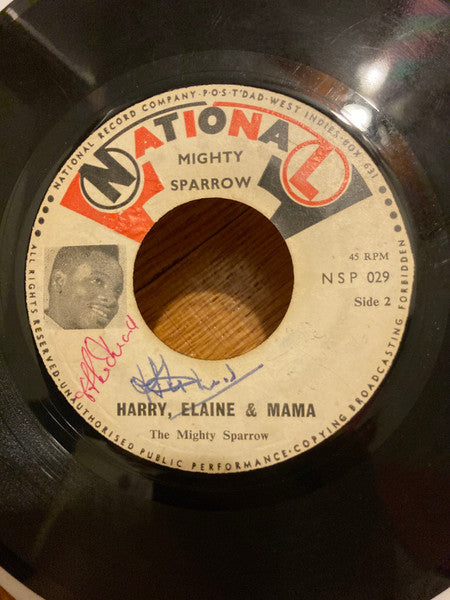 Mighty Sparrow - So Much In Love / Harry, Elaine & Mama -