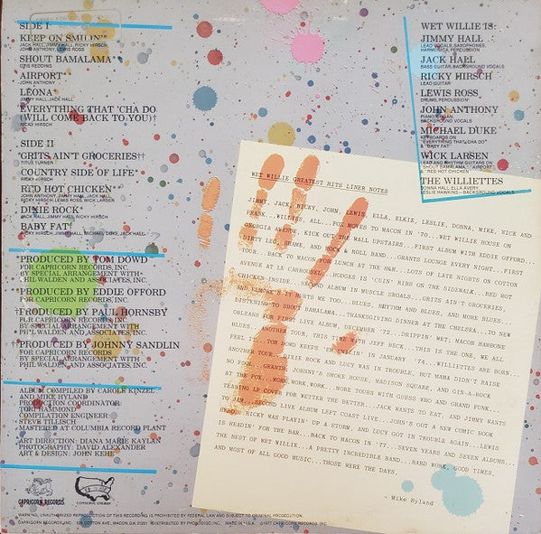 Wet Willie - Wet Willie Greatest Hits