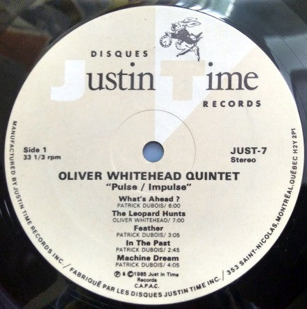 The Oliver Whitehead Quintet - Pulse/Impulse