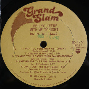 Brent Williams (8) - I Wish You Were With Me Tonight