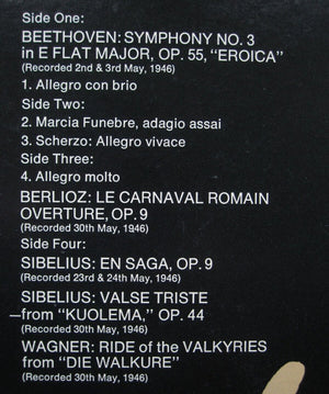 Victor De Sabata - Symphony No.3 "Eroica" / Le Carnaval Romain Overture / En Saga, Valse Triste / Ride Of The Valkyries